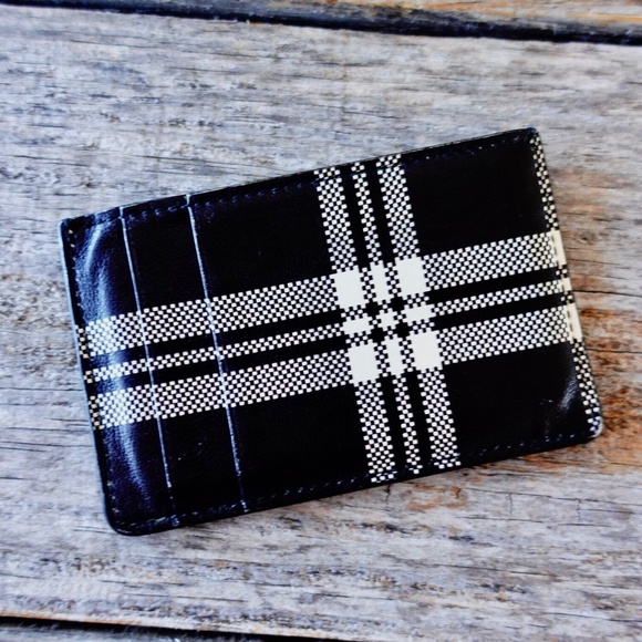 Alexander McQueen Mens Wallet Vintage Plaid Black White With Original Box - Picture 10 of 10